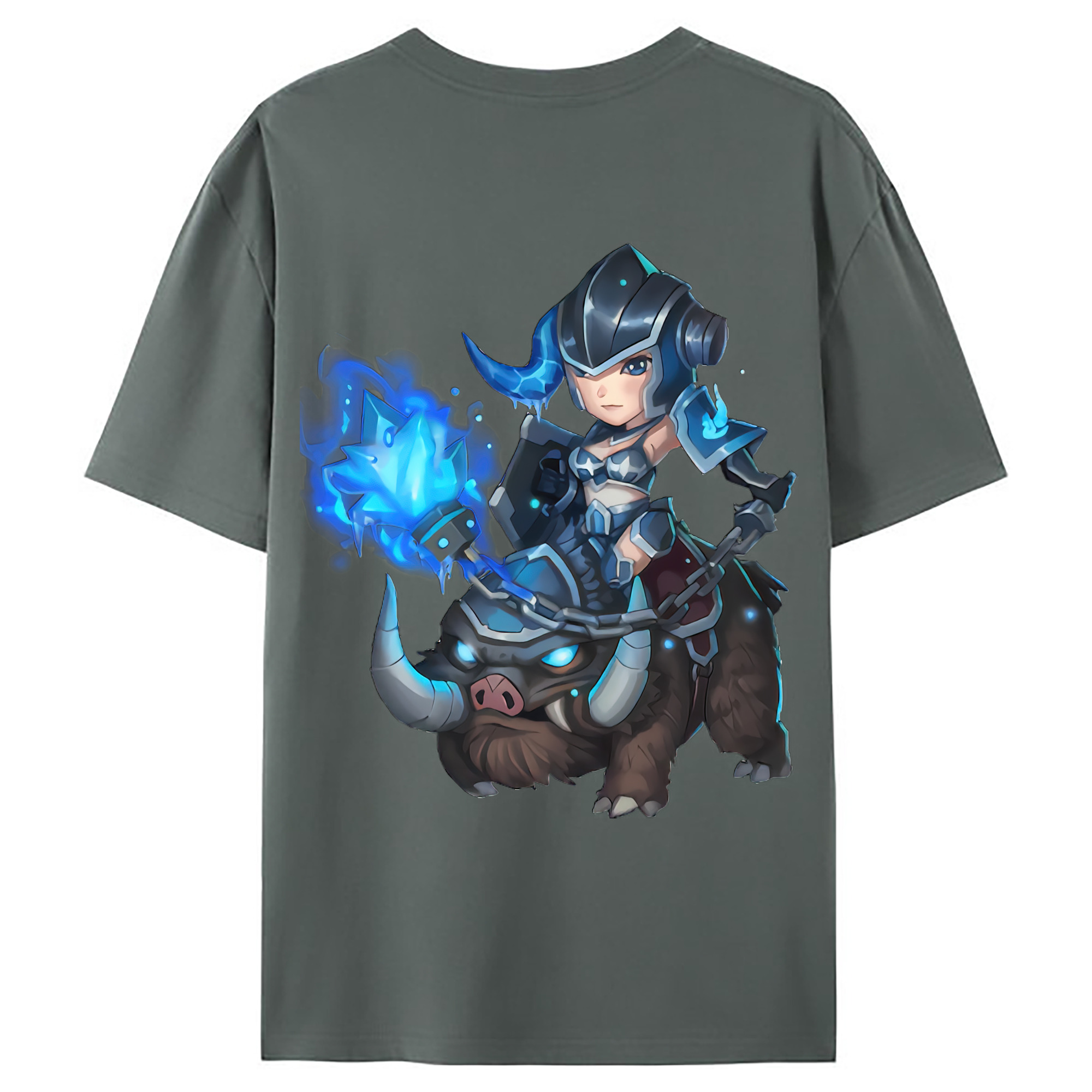 （画像用） リーグ・オブ・レジェンド League of Legends LOL 綿100％ メンズ半袖Tシャツ（バックプリント） 通気性
